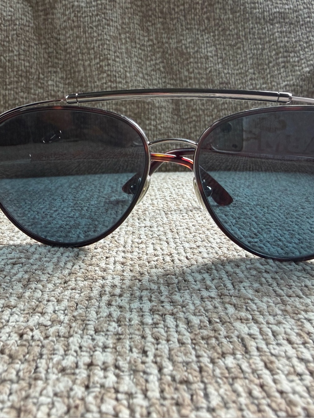 Tom Ford Men's Aviator Sunglasses in Black and Silver